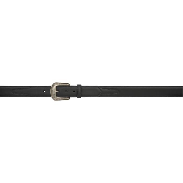 3D 1 1/2 Western Basic Belt with Overlay - Mens - Black