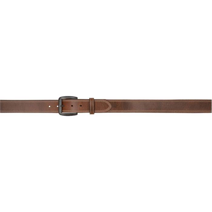 3D 1 1/2 Vintage Single Ply Western Basic Belt - Mens - Brown with Grey Stitch