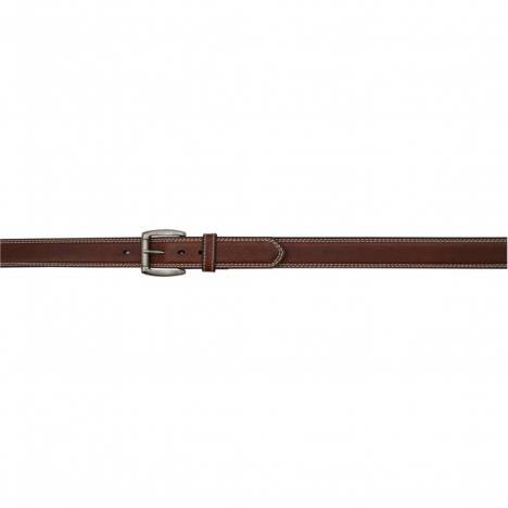 3D 1 1/2" Contast Stitch Western Basic Belt - Men's - Brown