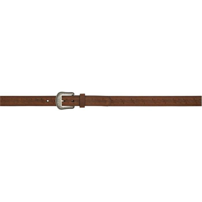 3D 1 1/4 Barb Wire Western Fashion Belt - Kids - Brown