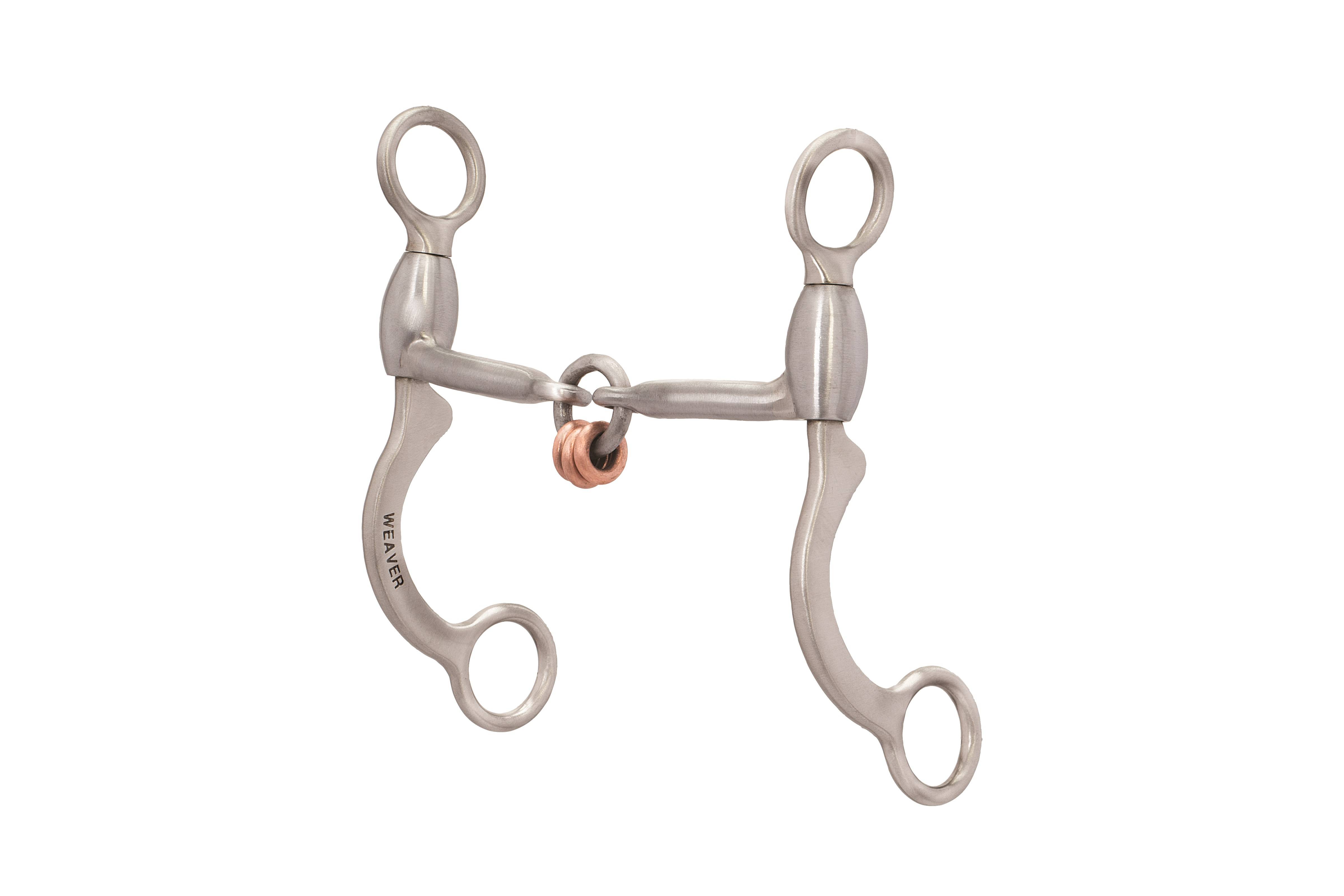 Weaver Pro Series Sweet Iron 3-Piece Lifesaver Mouth with  Copper Rings - 6-1/2 Cheeks