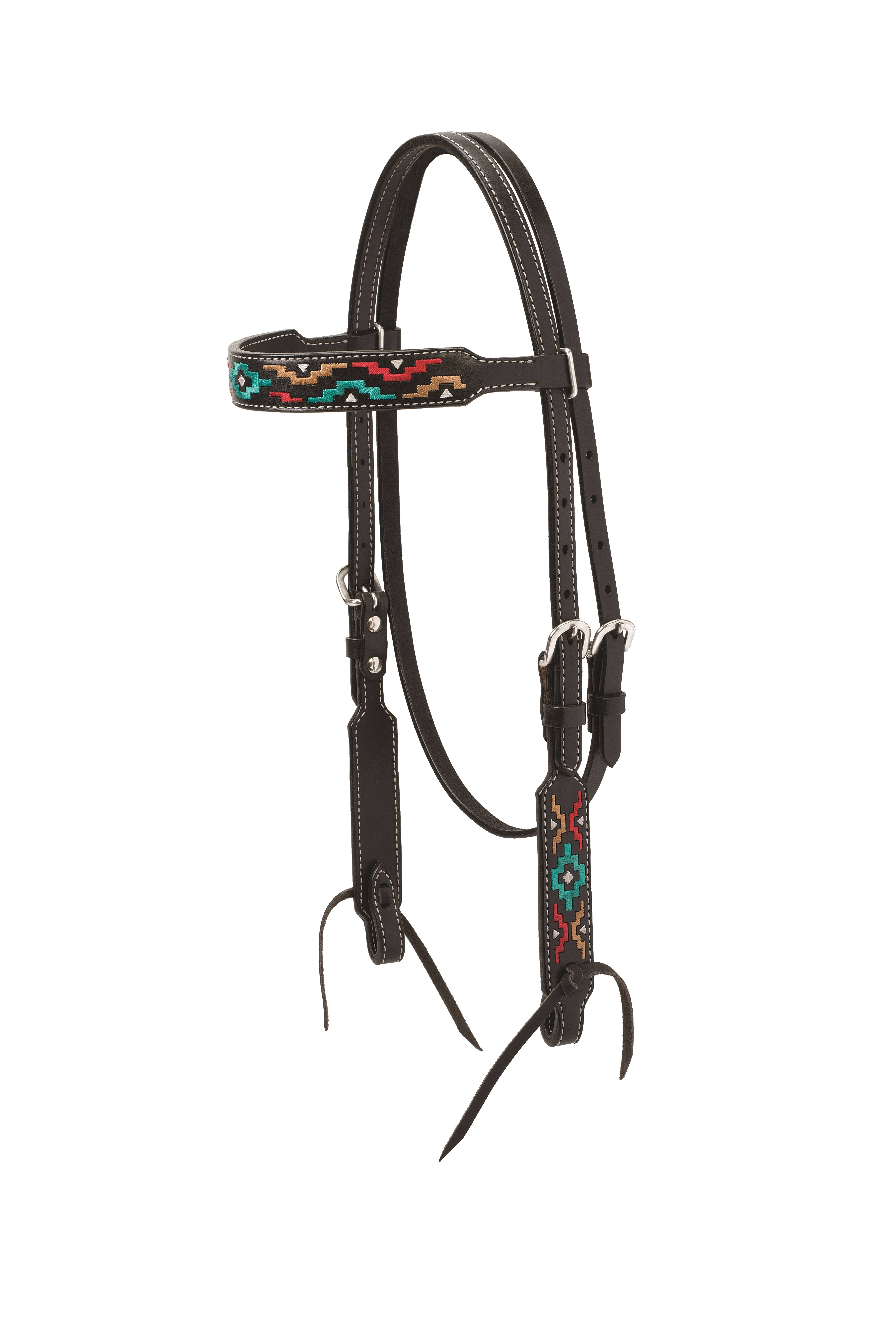 5-957519 Weaver Turquoise Cross Multicolor Embroidered Brow sku 5-957519