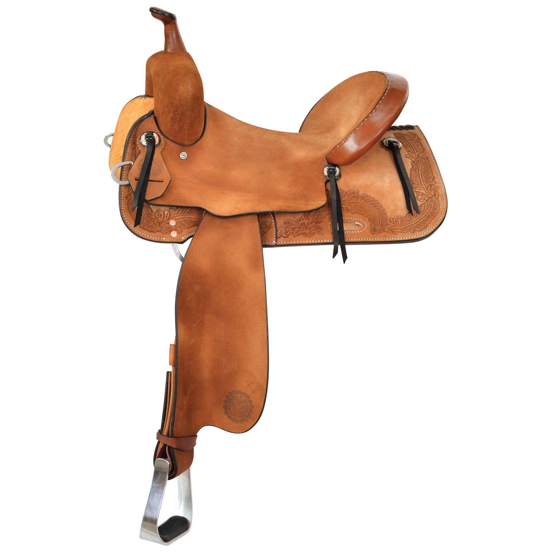 5-958620 Circle Y Edna Feather Border Barrel Saddle sku 5-958620