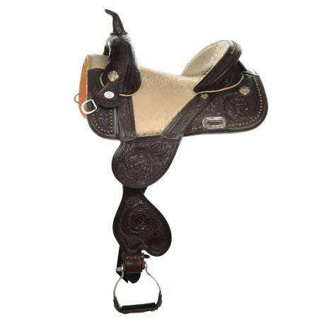 Circle Y Fischer Palomino Treeless Barrel Saddle