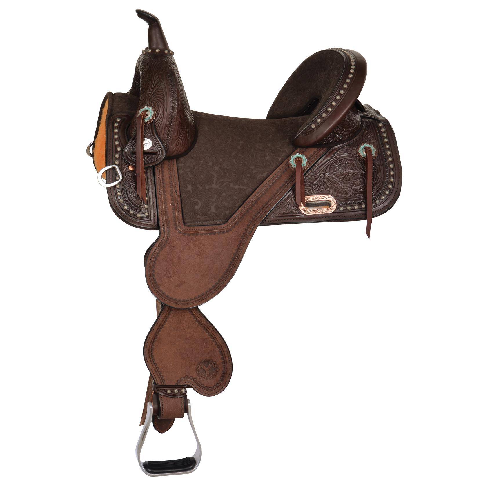 Circle Y Fischer Remuda Treeless Barrel Saddle