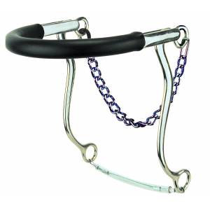 Reinsman Stage C Mechanical Hackamore with Rubber Covered Chain