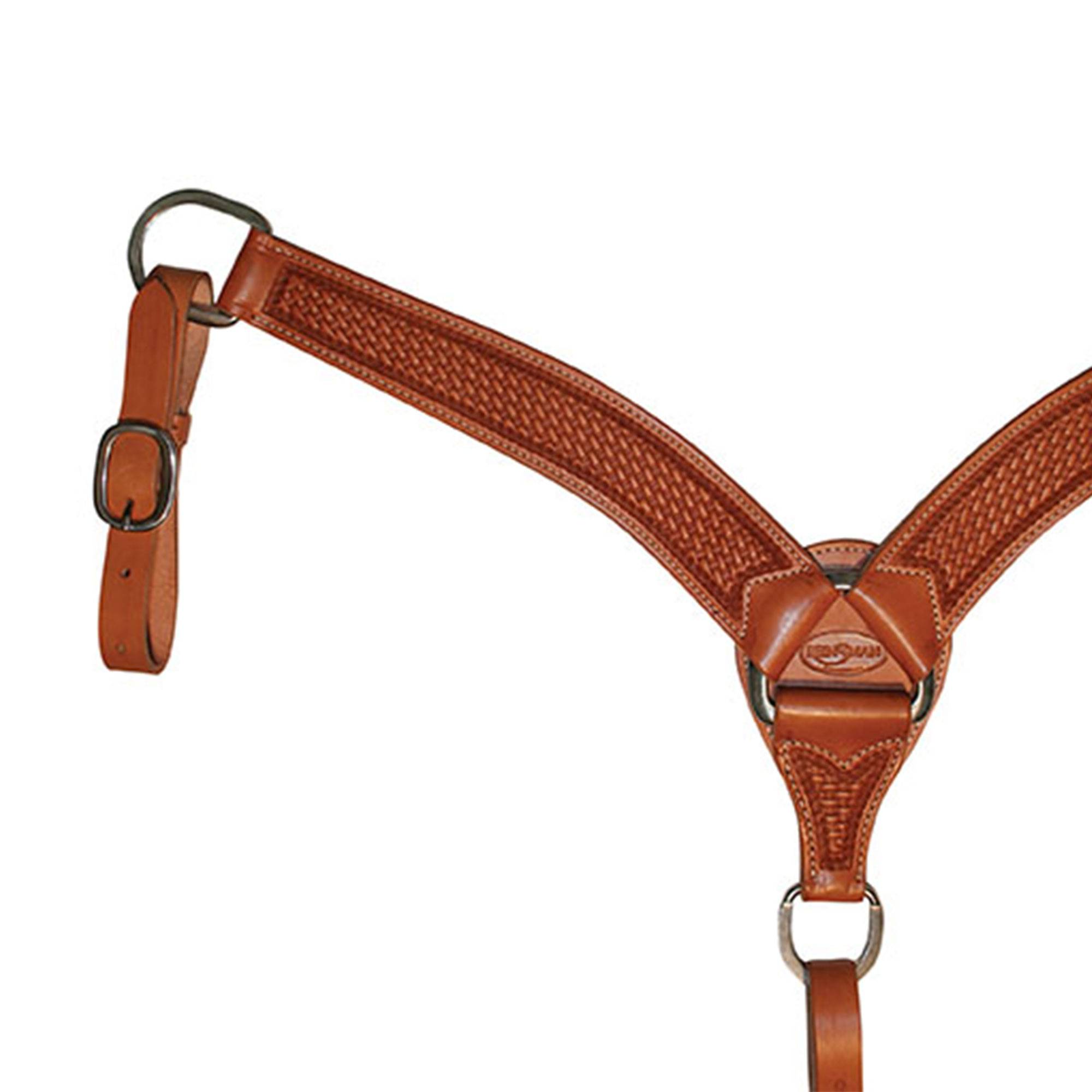 5-960032 Reinsman 2 Basketweave Shaped Breast Collar sku 5-960032