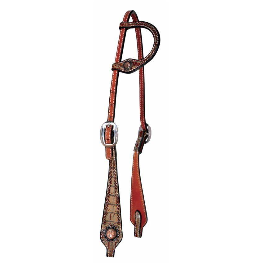 Reinsman Camarillo Sure Fit Copper Berry One Ear Headstall