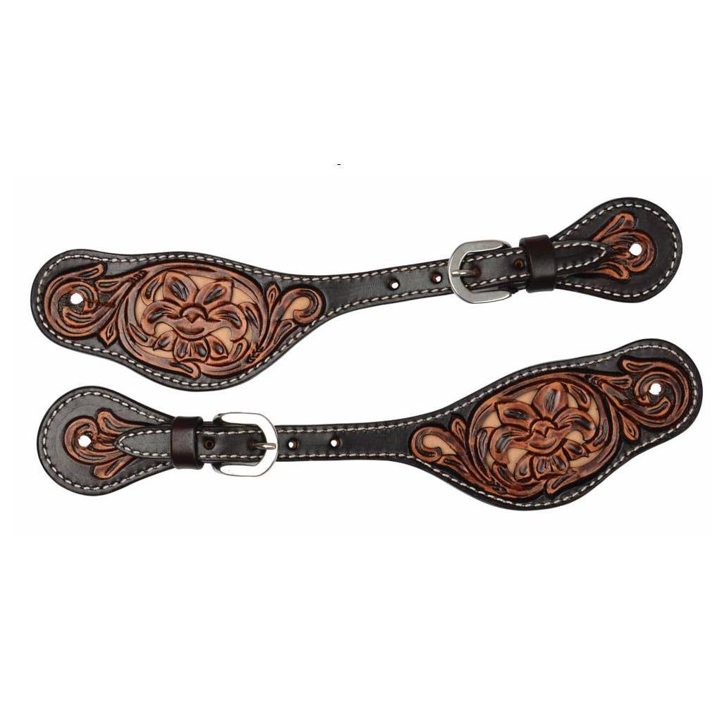 Circle Y Multi-Tone Filigree Browband Spur Straps