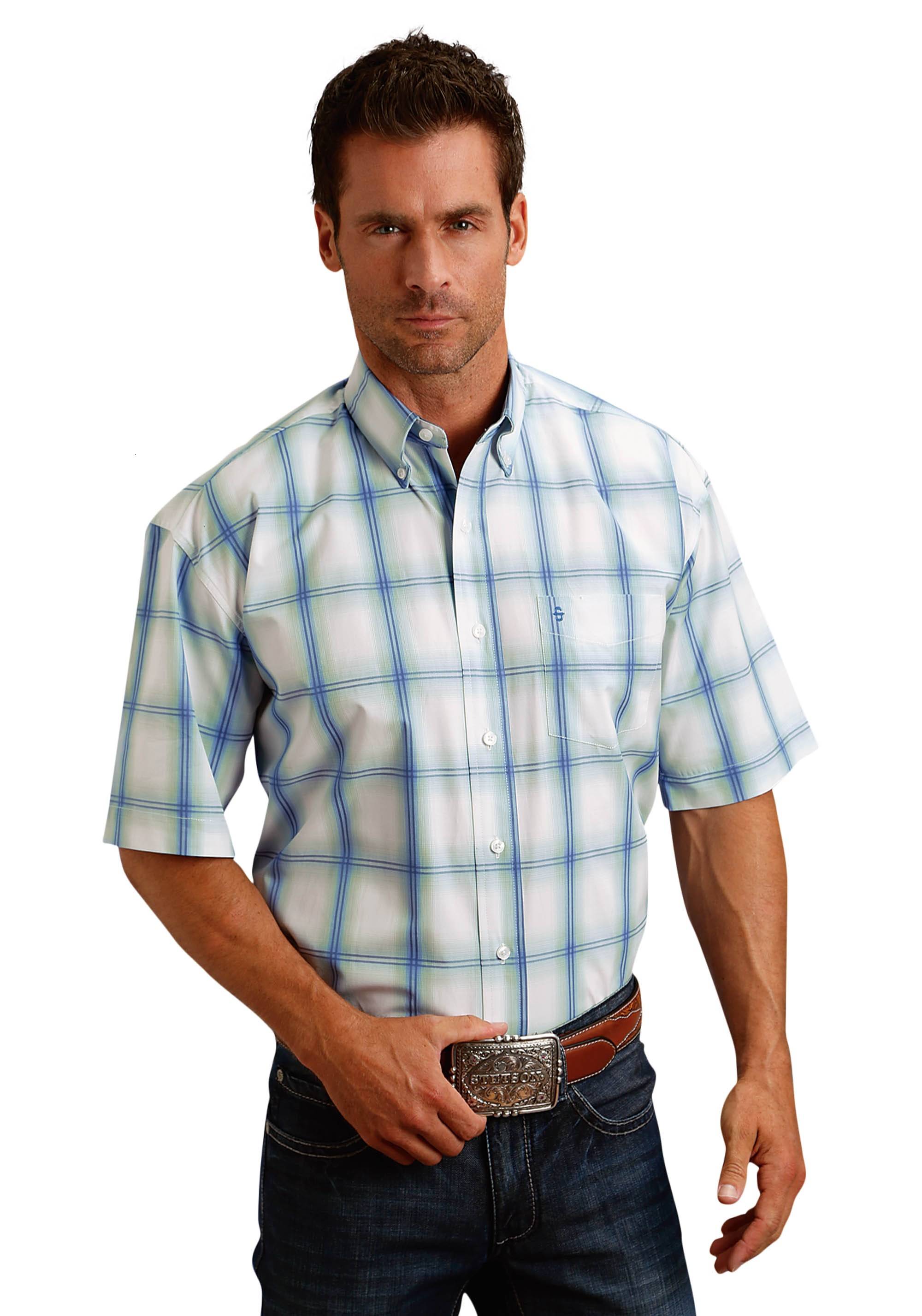 5-960662 Stetson 1662 Double Pane Ombre Short Sleeve Shirt  sku 5-960662