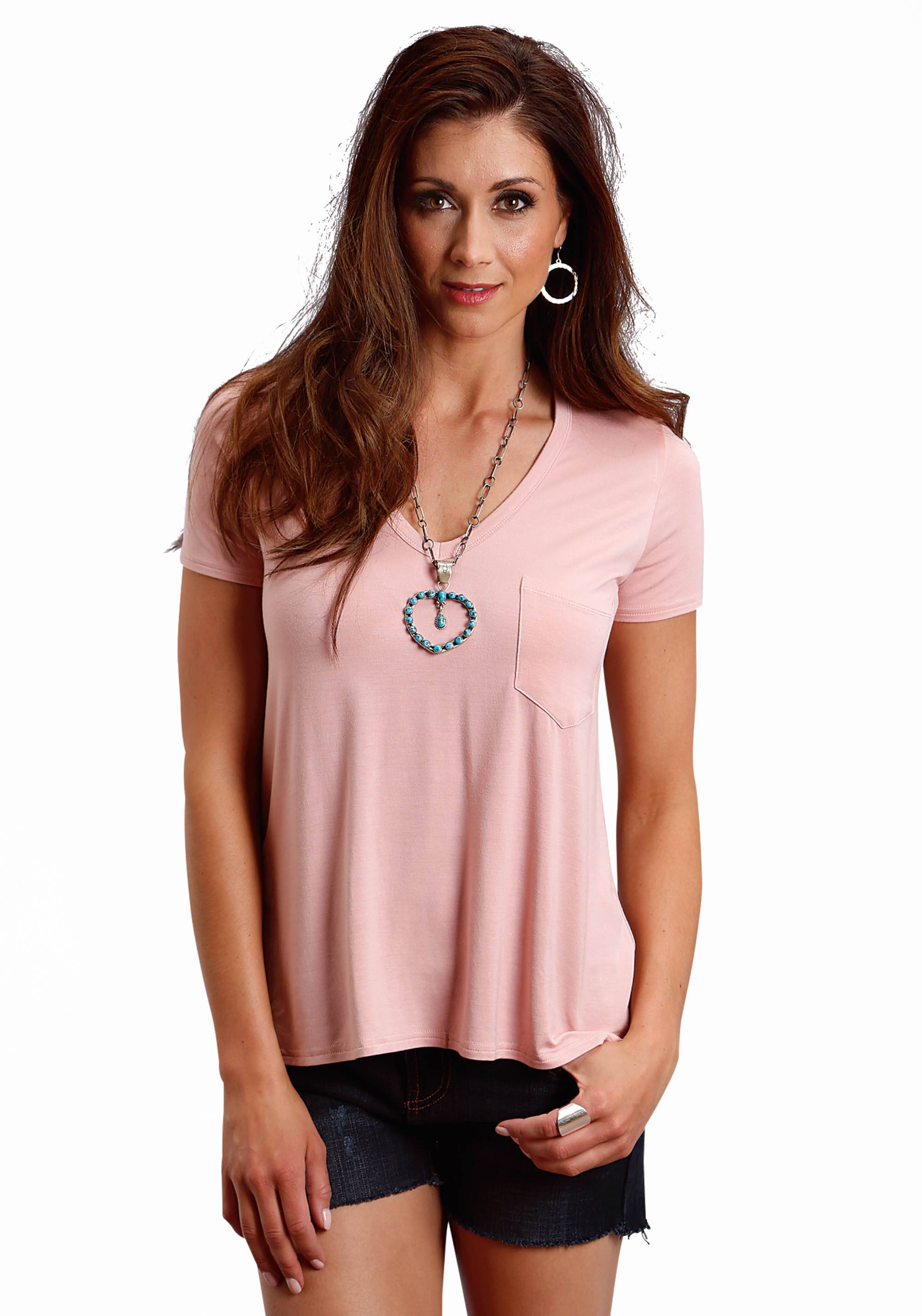 Stetson 1586 Rayon Spandex Jersey Knit T Shirt - Ladies