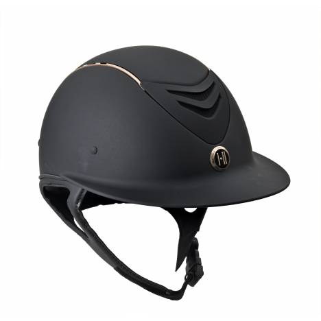 One K Avance Wide Brim Rose Gold Stripe Helmet