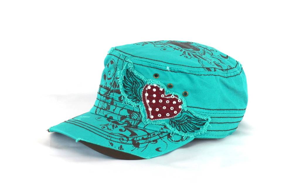 5-965591 Savana Patch Army Hat - Heart Wing sku 5-965591