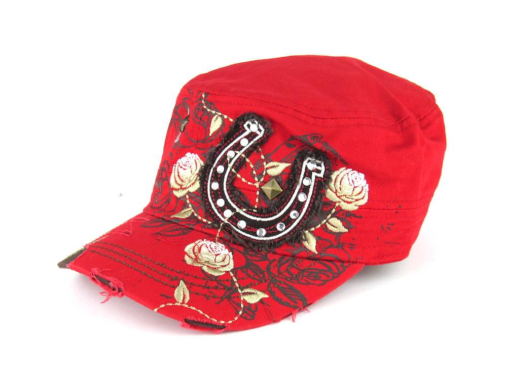 Savana Patch Army Hat - Horseshoe & Rose