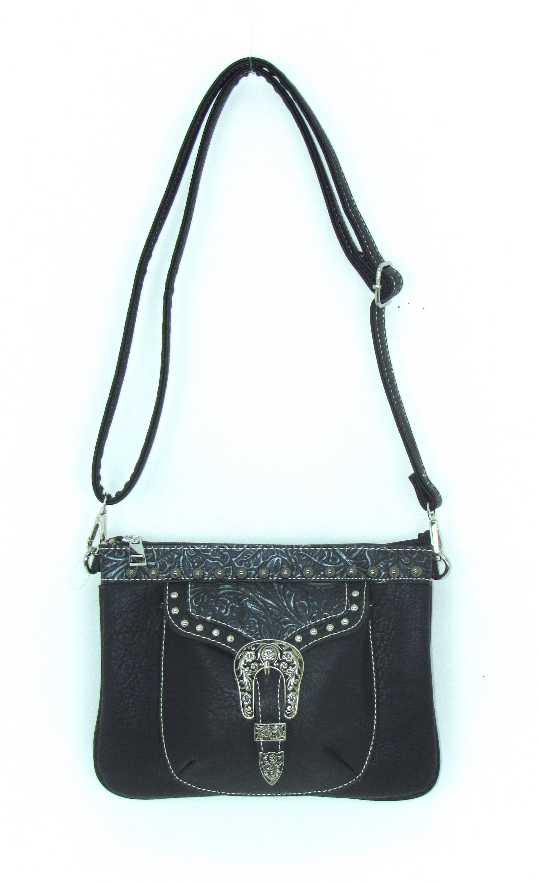 Savana Distressed Crossbody With Functional Pocket