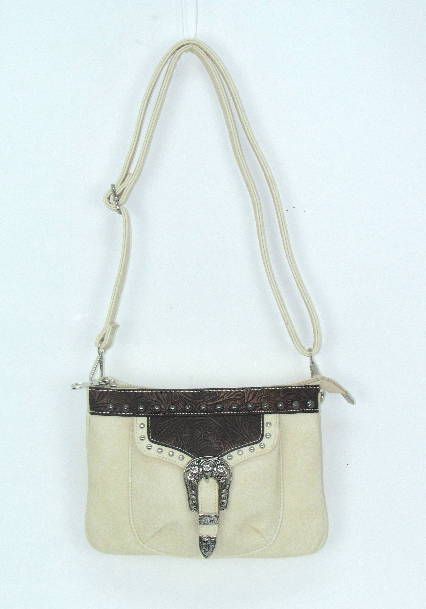 Savana Distressed Crossbody With Functional Pocket