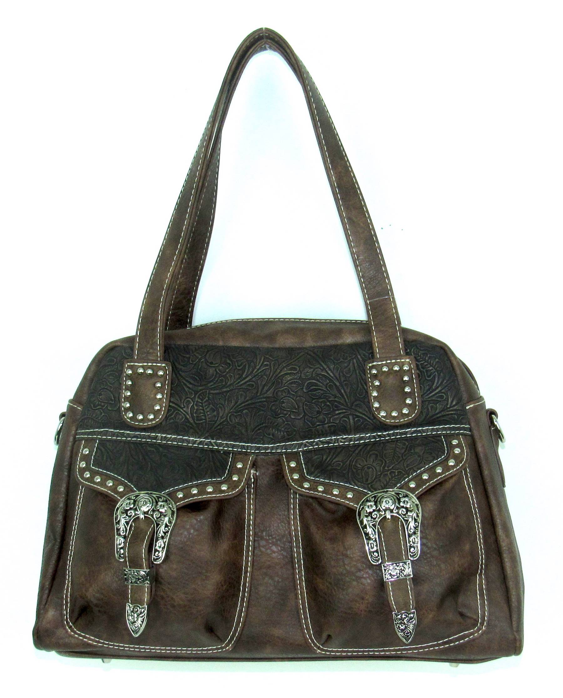 Savana Distressed Crossbody With Two Functional Pockets