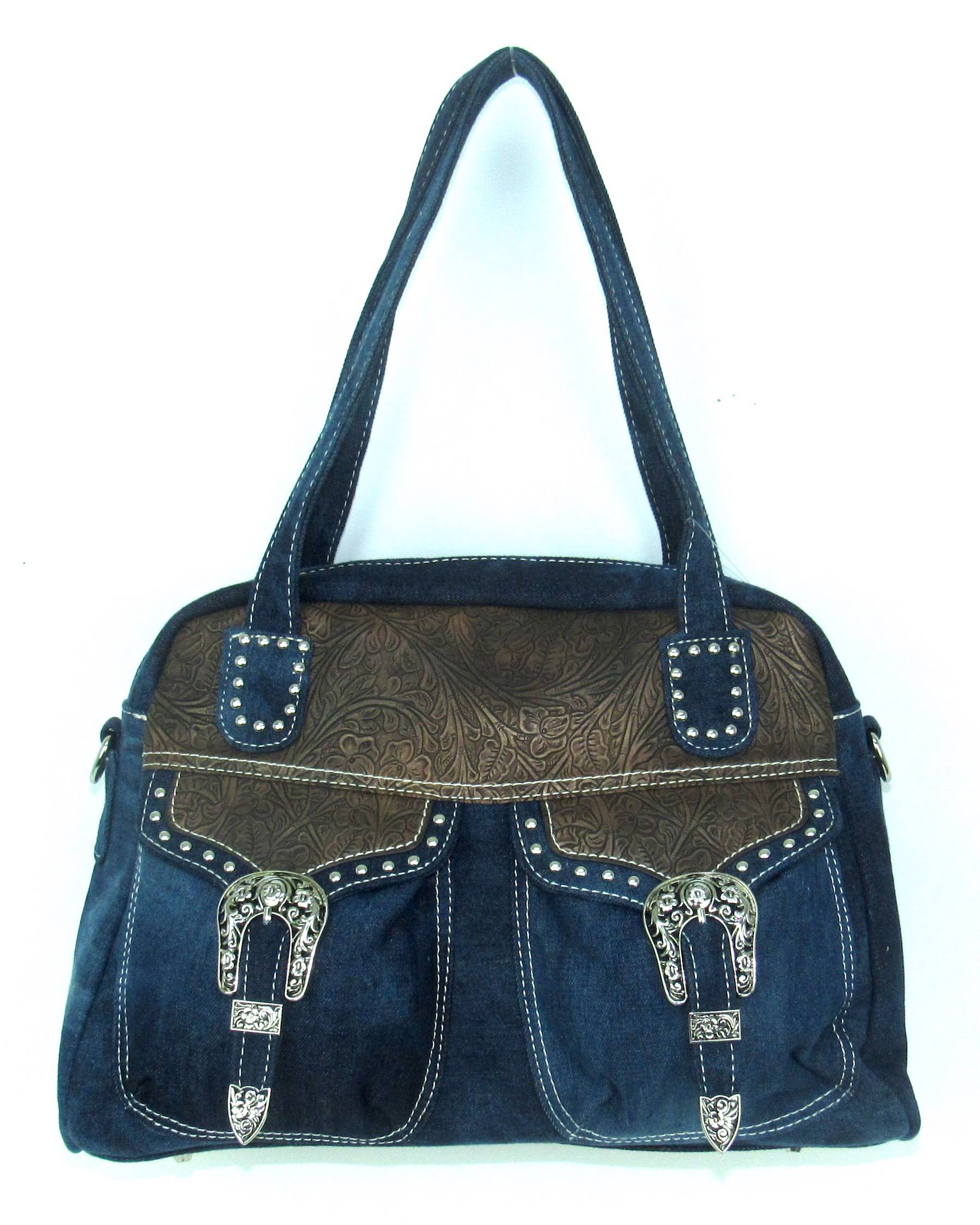 Savana Distressed Crossbody With Two Functional Pockets