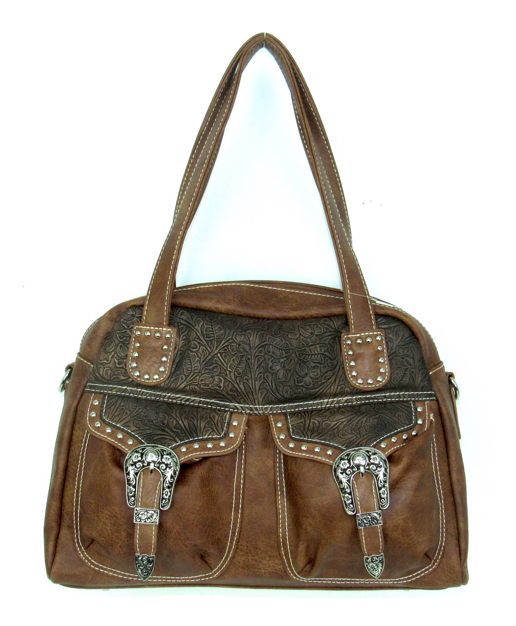 Savana Distressed Crossbody With Two Functional Pockets