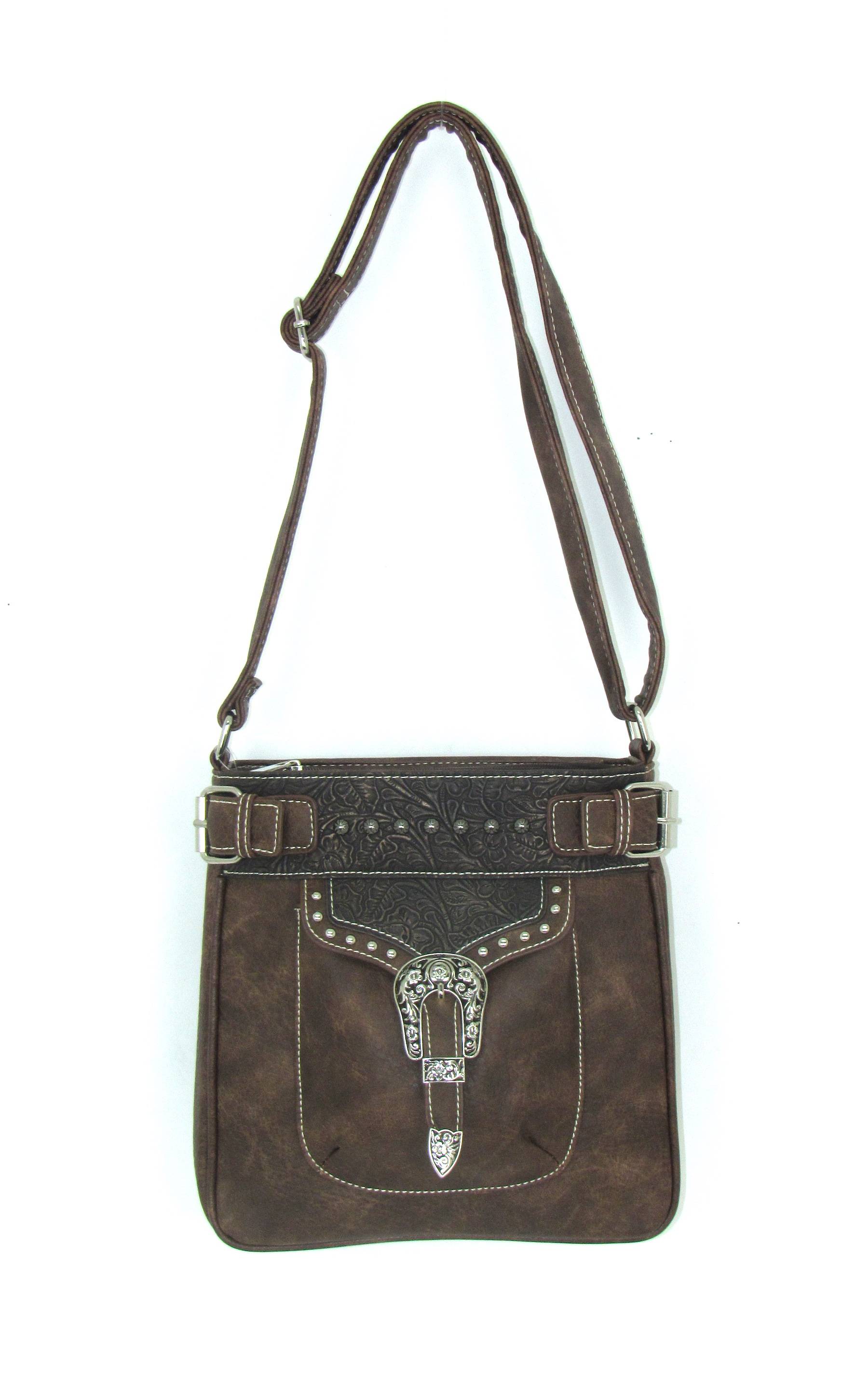 Savana Distressed Multi-Pocket Messenger Bag