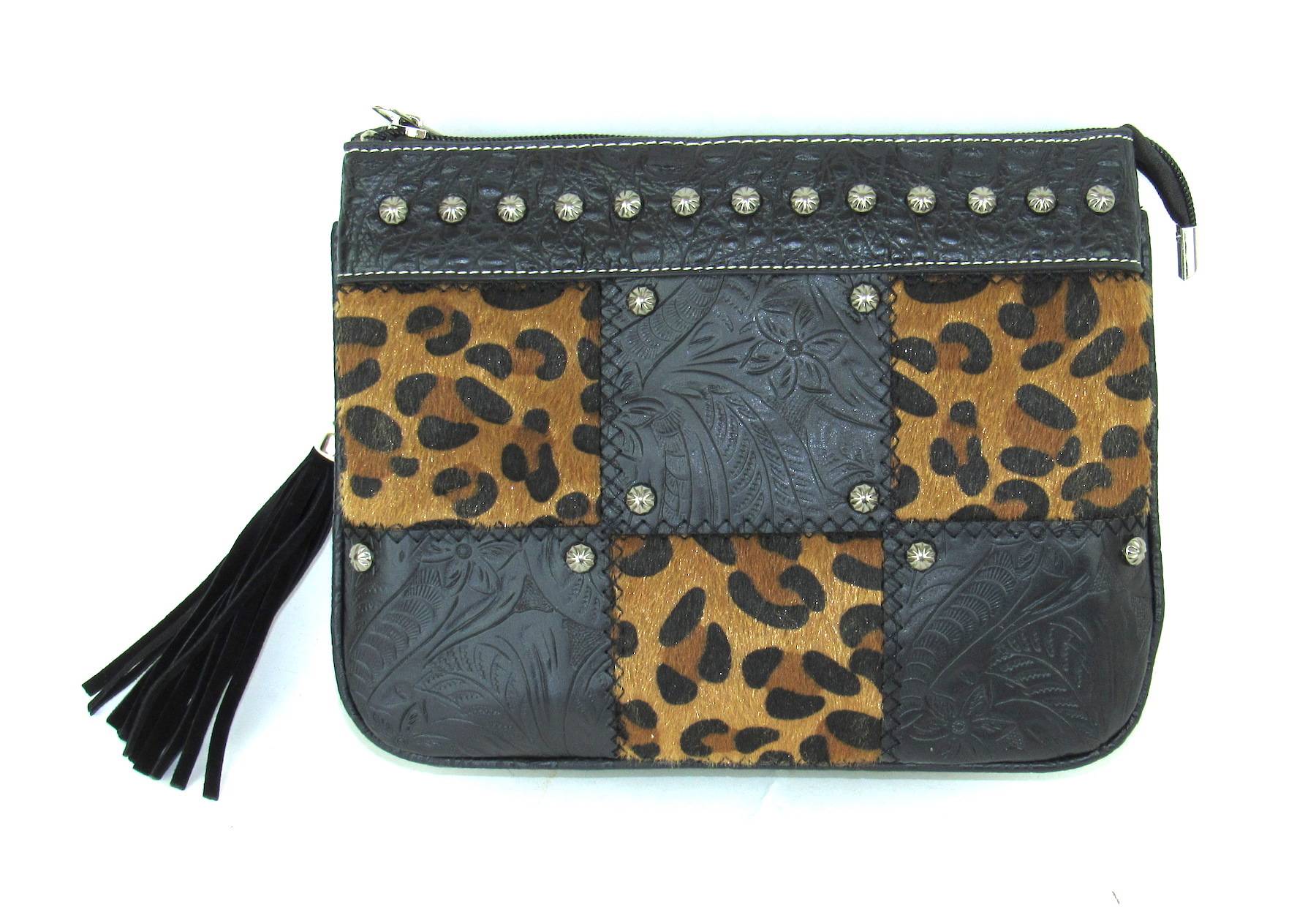 5-965836 Savana Crossbody Organizer Bag With Hair-On Patchw sku 5-965836