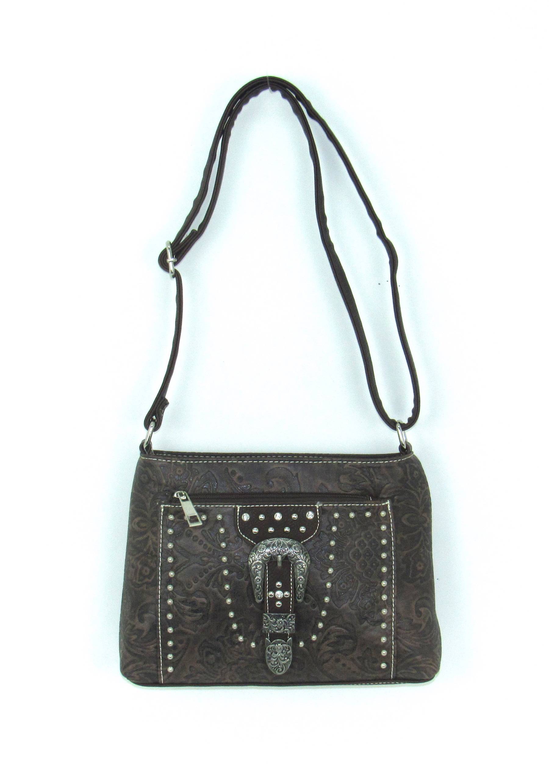 5-965861 Savana Tooled Handbag With A Zippered Pocket On Fr sku 5-965861