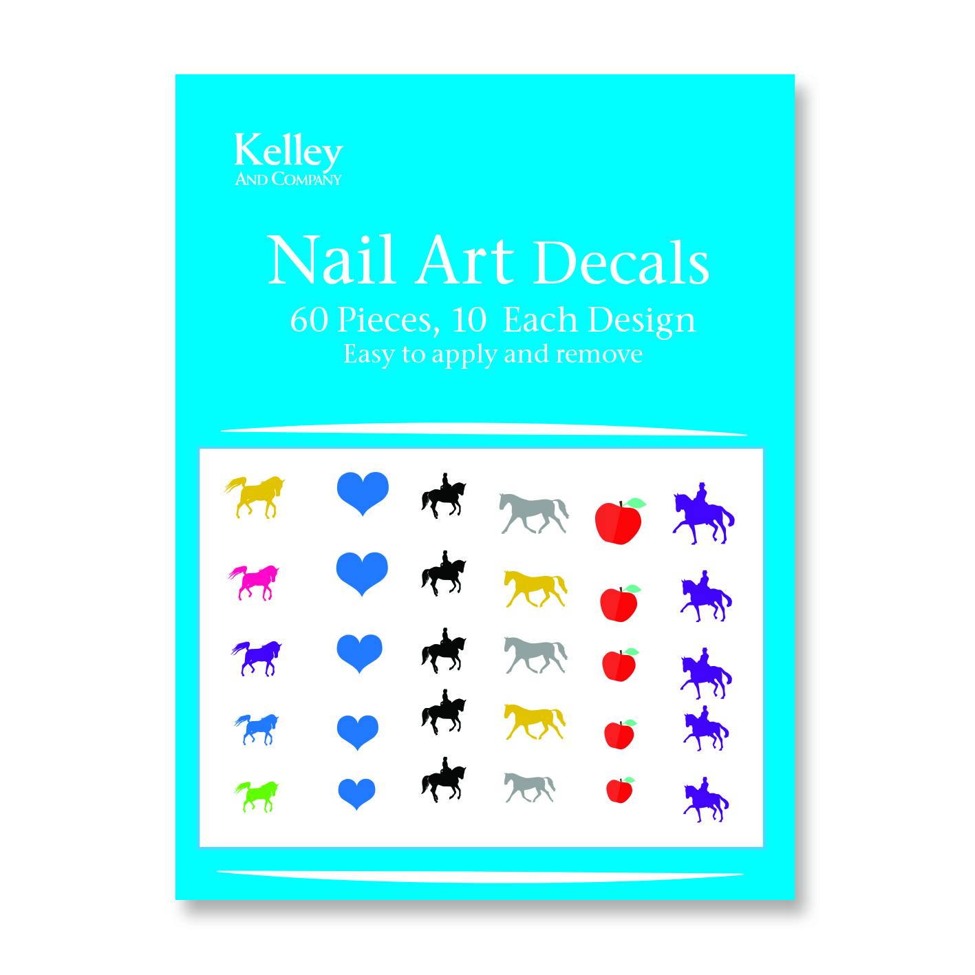 Kelley Dressage Horse Nail Art Decals