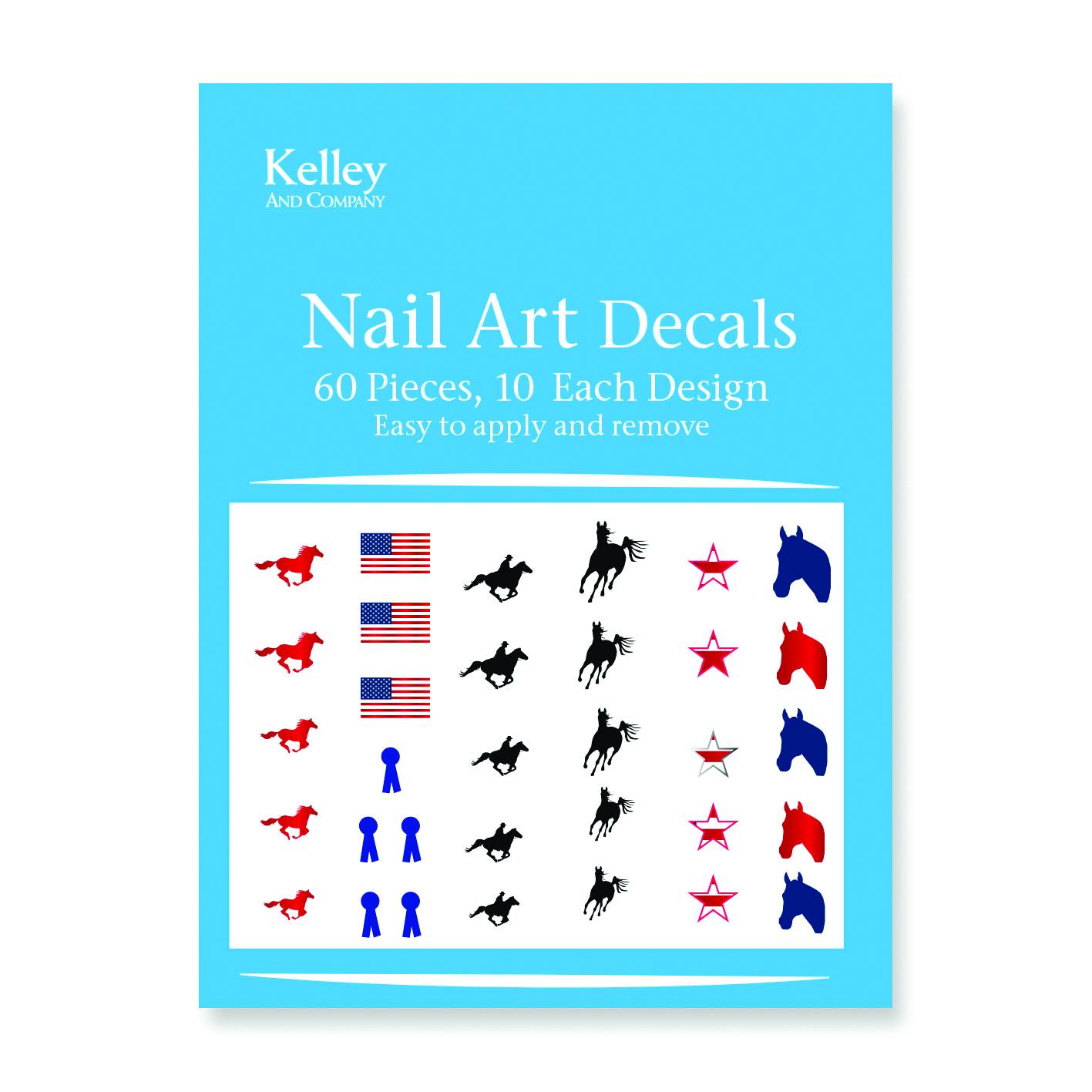 Kelley Gallop Horse Nail Art Decals