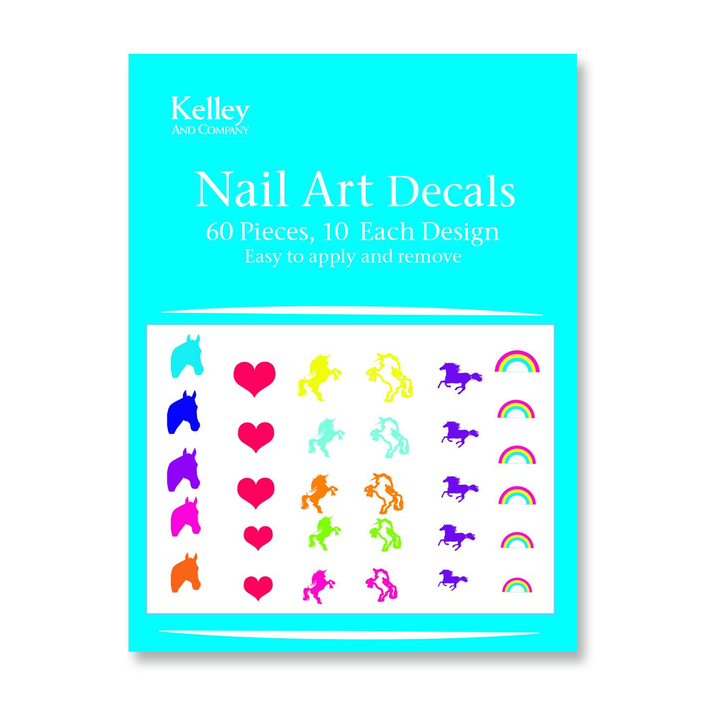 Kelley Fantasy Horse Nail Art Decals