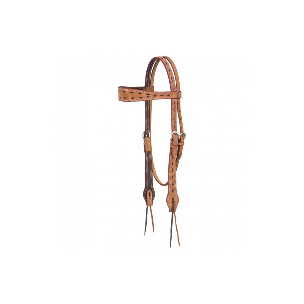 Royal King Branson Buckstitch Browband Headstall