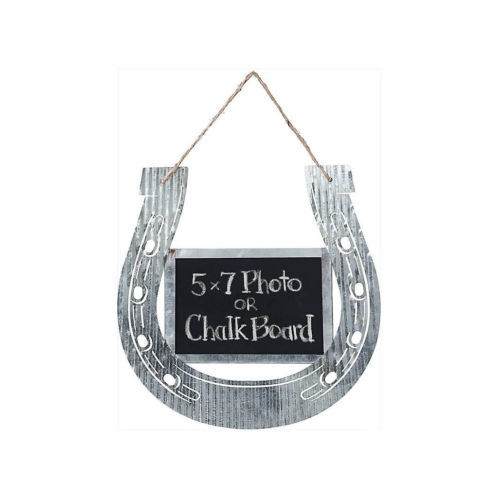 Gift Corral Corrugated Horseshoe Chalk Frame