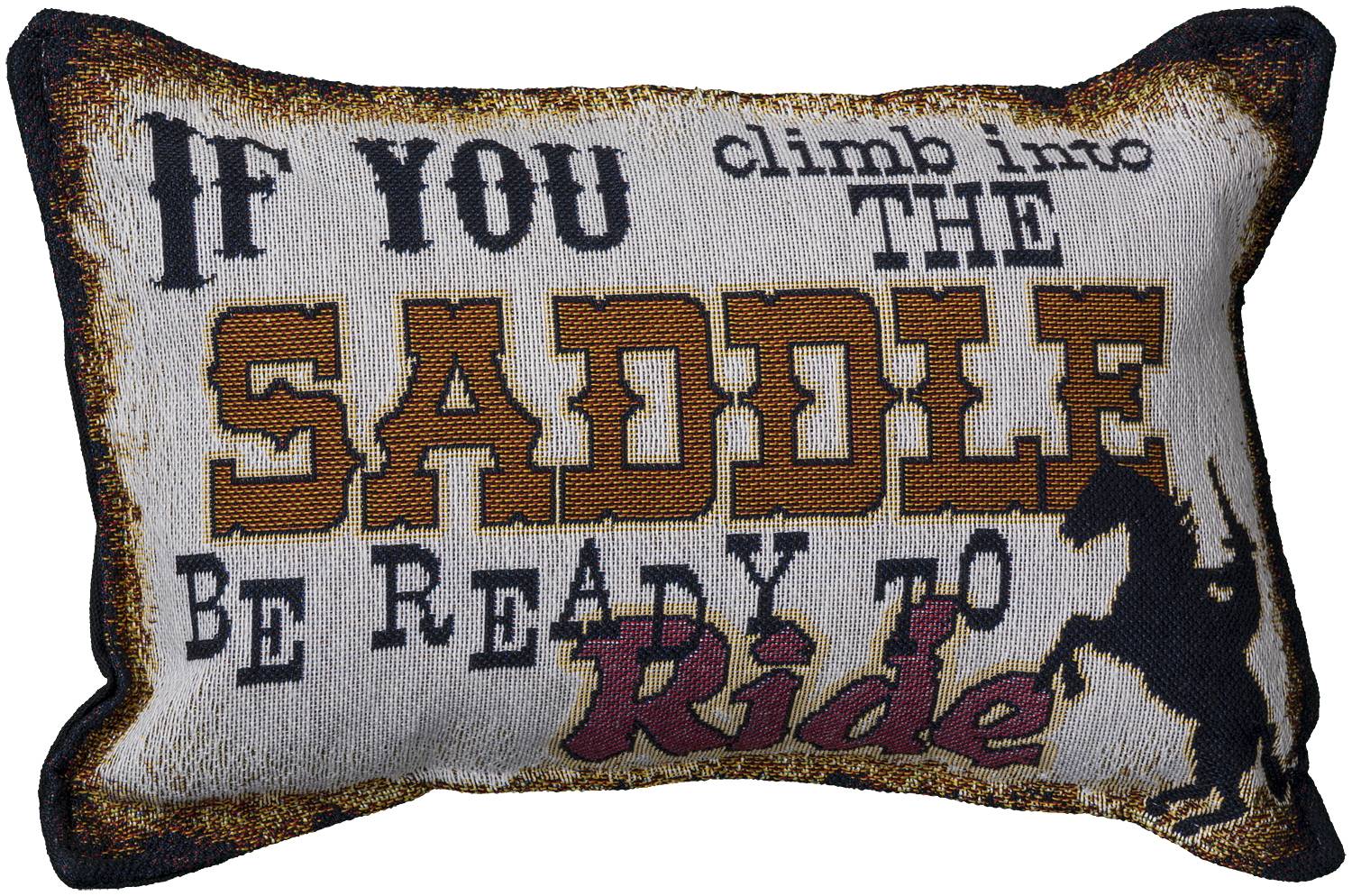 5-968589 Gift Corral Climb Into the Saddle Throw Pillow sku 5-968589