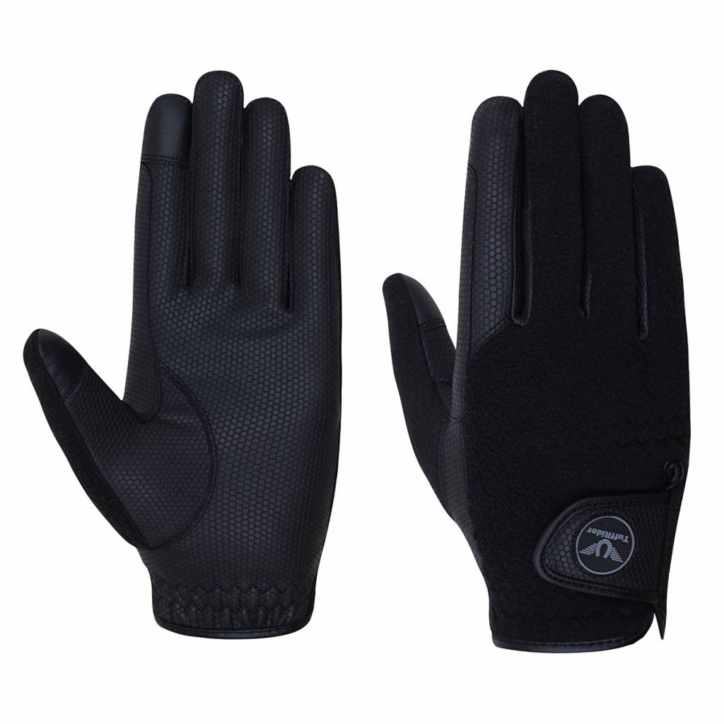 TuffRider Fleece Back Smart Grippy Gloves