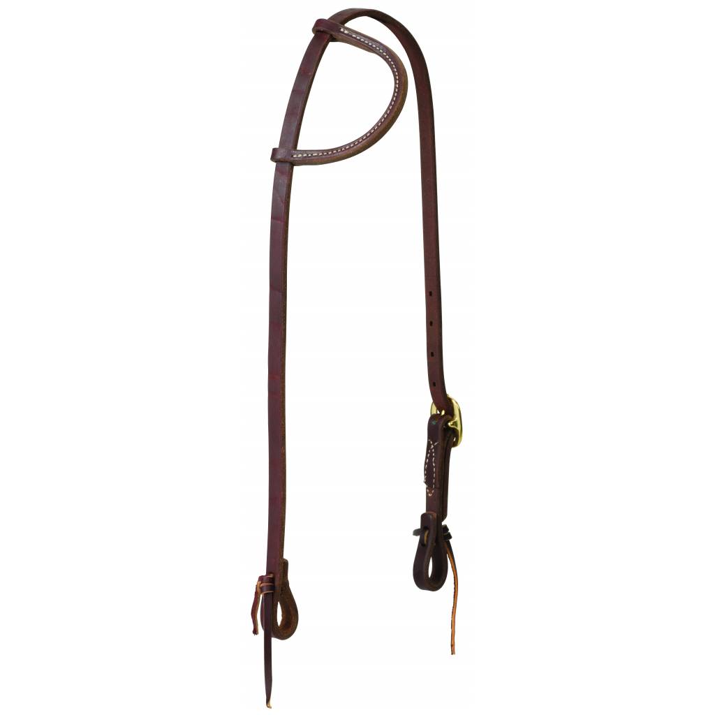 Weaver Tack Sliding Ear Brass Buckle Headstall