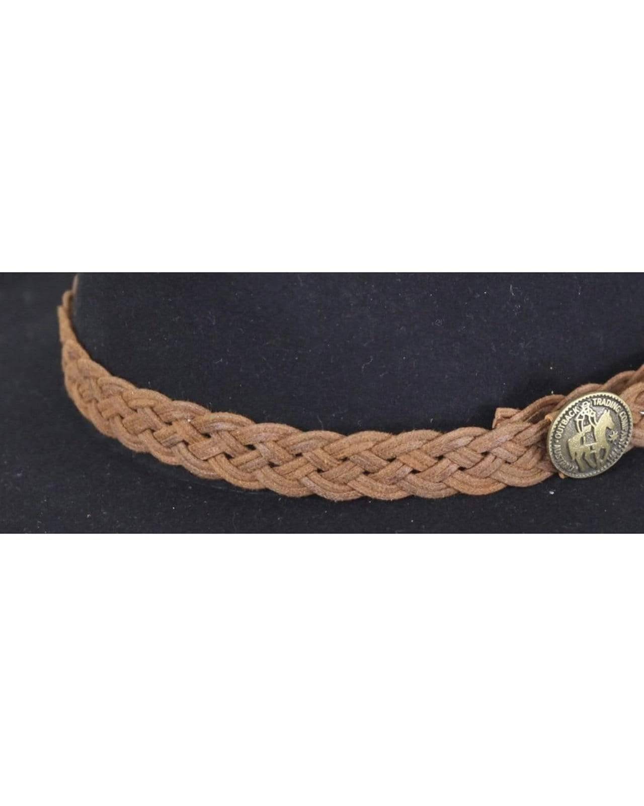 Outback Trading Braided Leather Hat Band- OT22