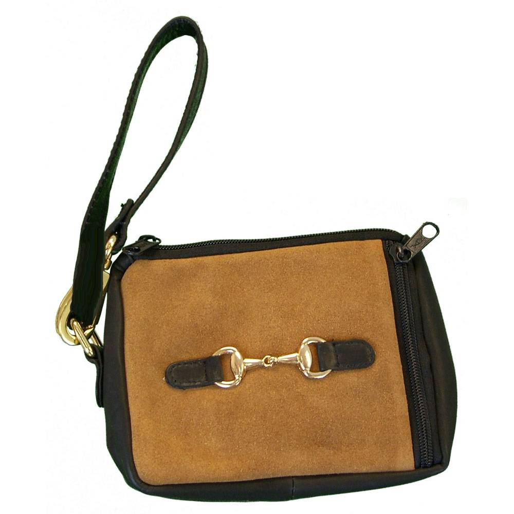 Suede and Leather Emma Purse