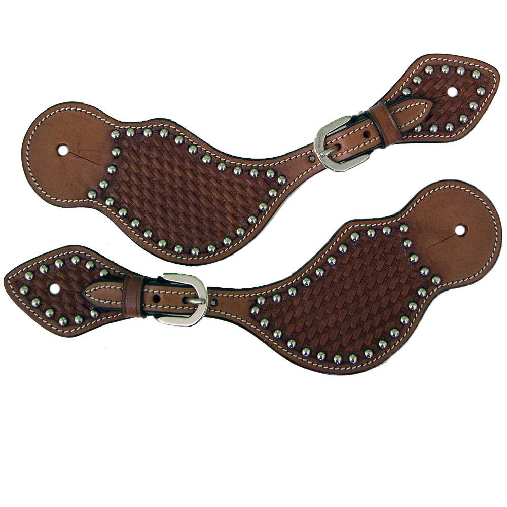 Western Spur Straps With Metal Studs