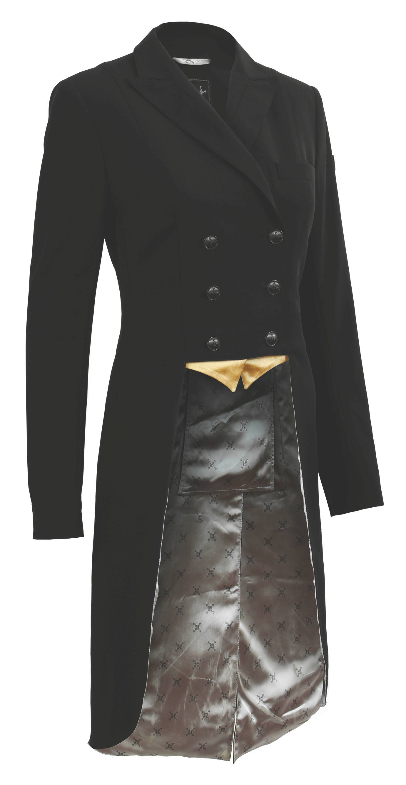 Black 0R Tredstep Ladies Solo Classic Show Coat with Reversible Buttons