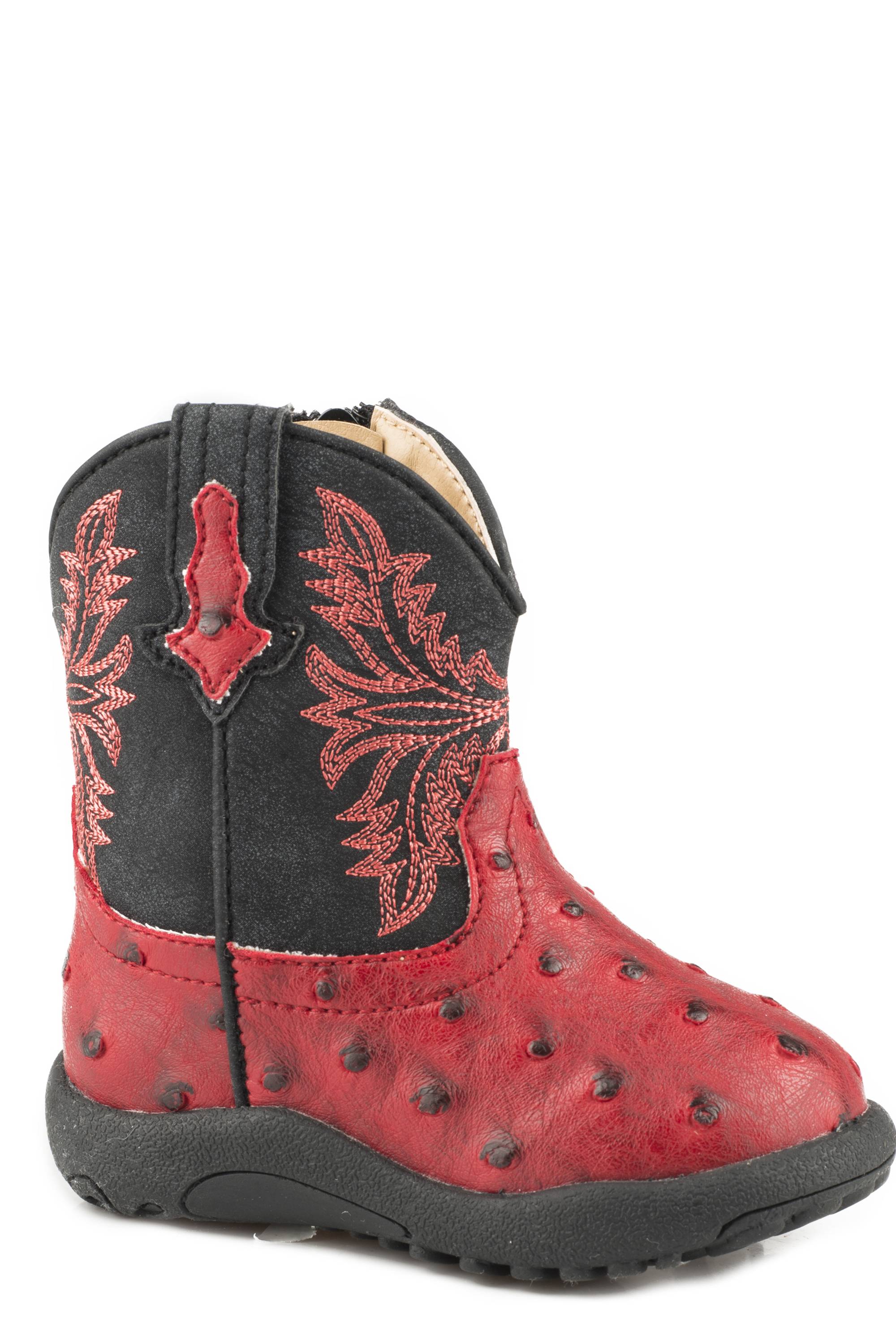 infant red boots