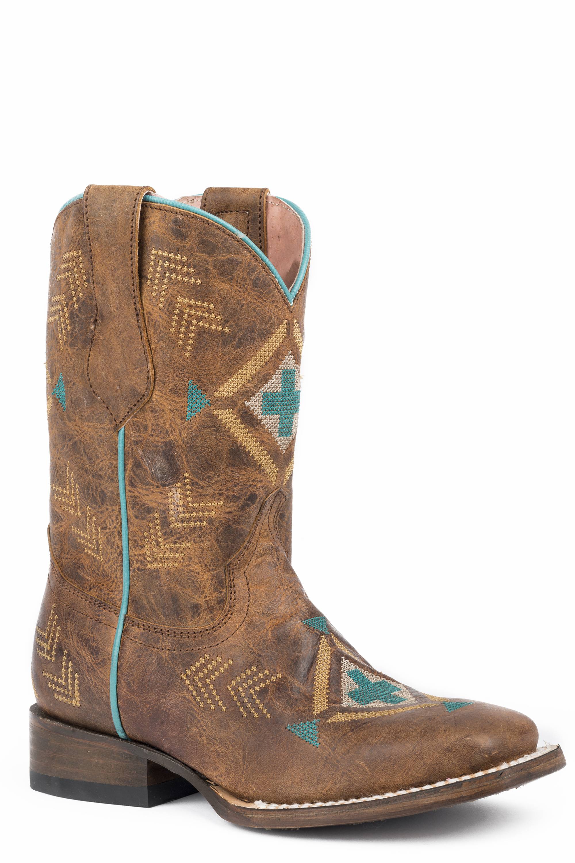 4-134631 Roper Mai Square Toe Western Boots-Kids sku 4-134631