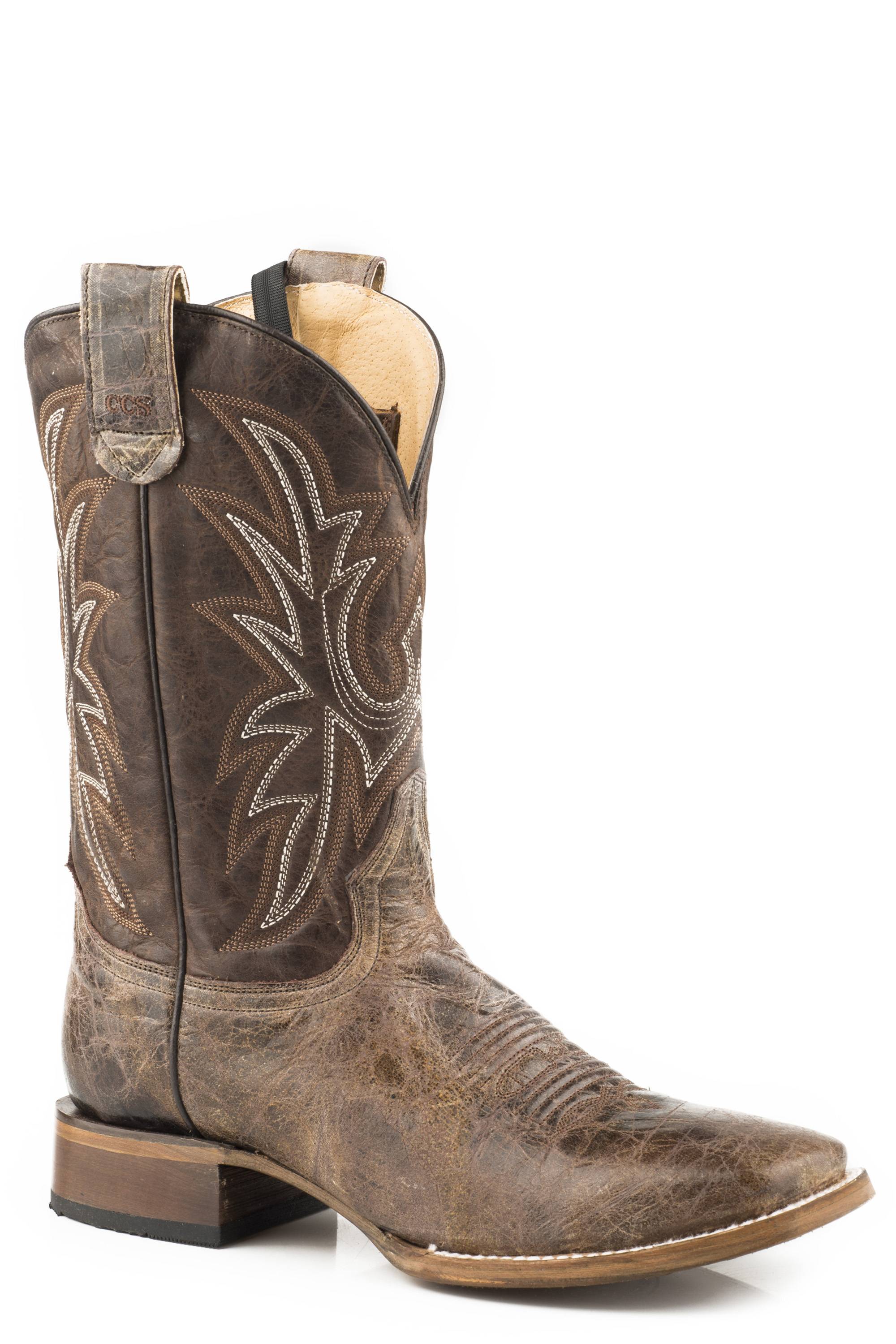 Roper Pierce Conceal Carry Boot - Mens - Wax Brown
