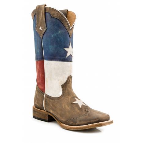 Roper Lone Star Boot - Mens - Distressed Brown