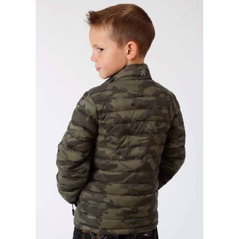 Roper Crushable Parachute Jacket-Boys-Green