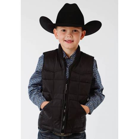 Roper Rangegear Down Vest-Boys-Black