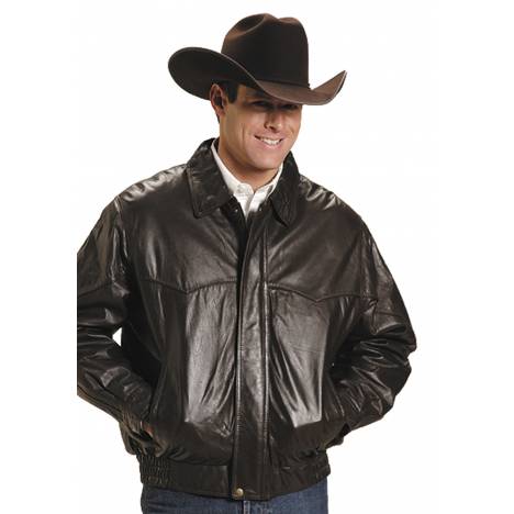 Roper Big Mans Western Bomber Jacket - Mens - Brown