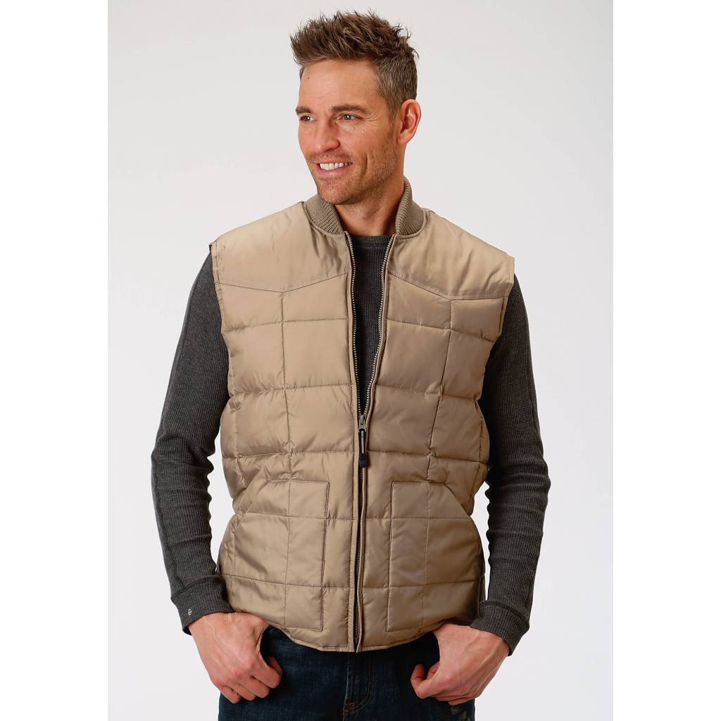 Roper Rangegear Down Vest - Mens - Khaki