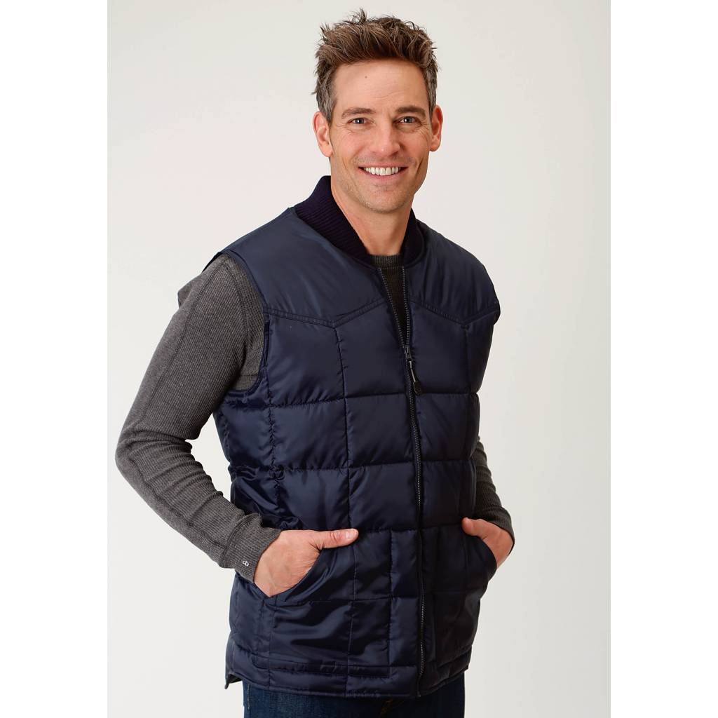 Roper Rangegear Down Vest - Mens - Navy