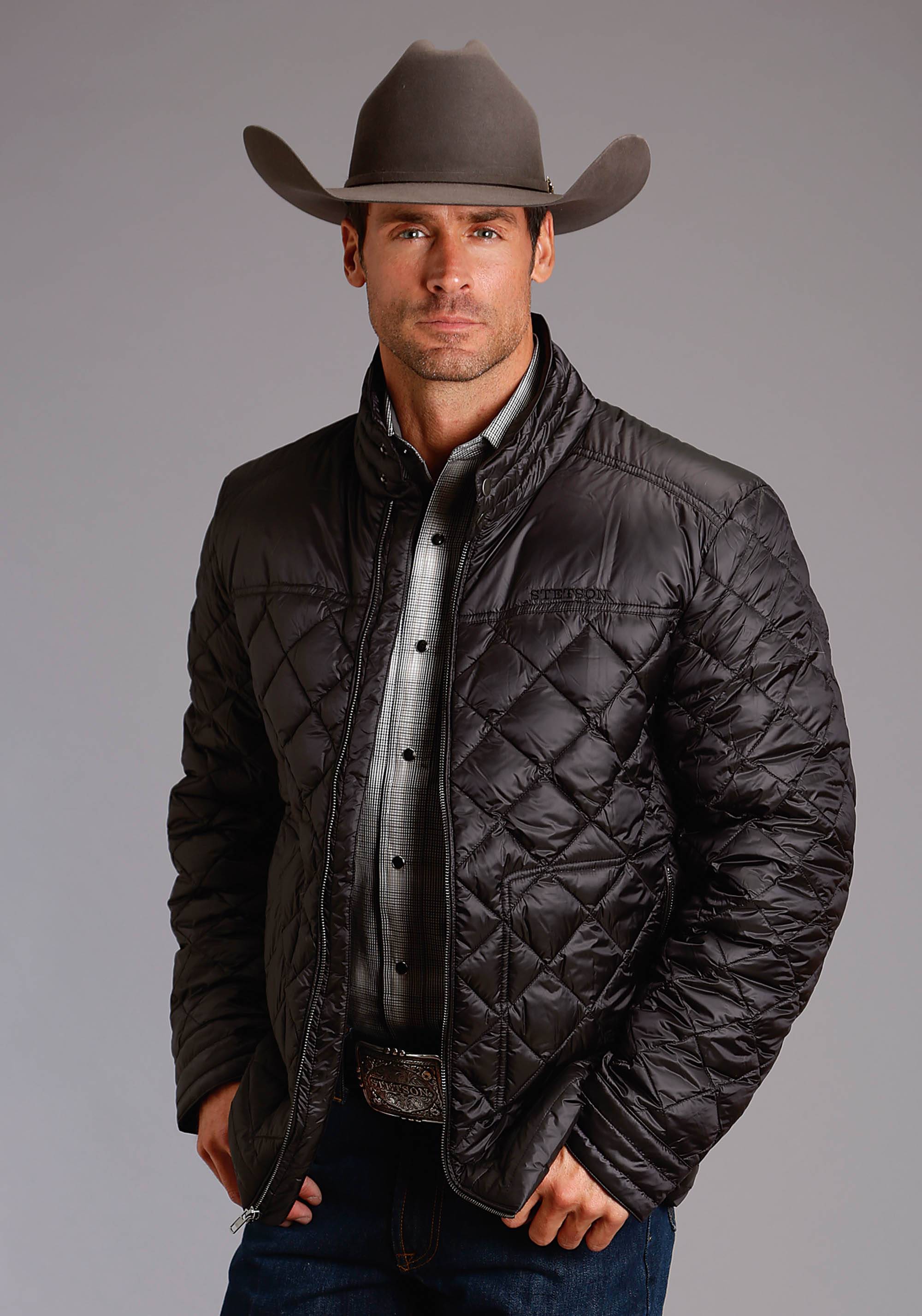 5-982110 Stetson Nylon Parachute Jacket - Mens - Black sku 5-982110