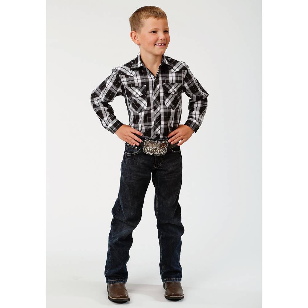 child plaid western shirt