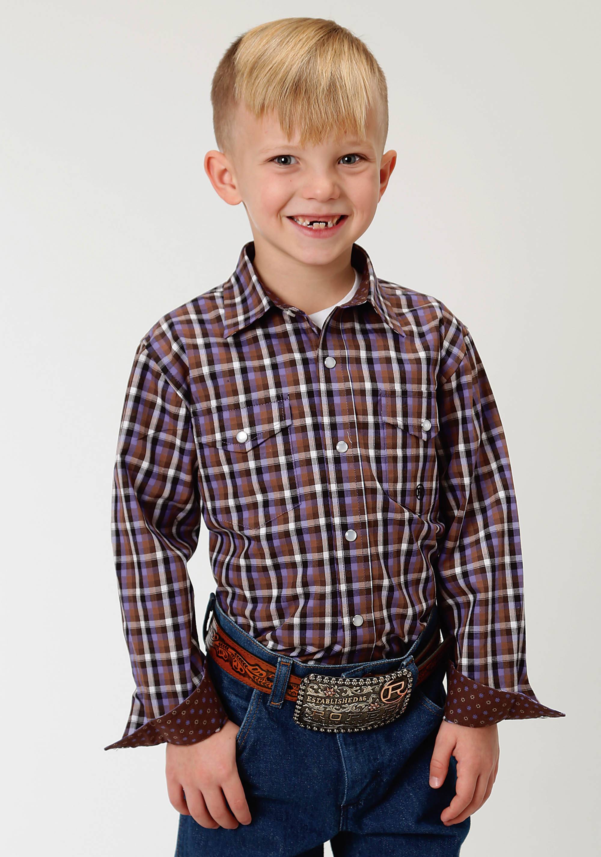 boys plum dress shirt